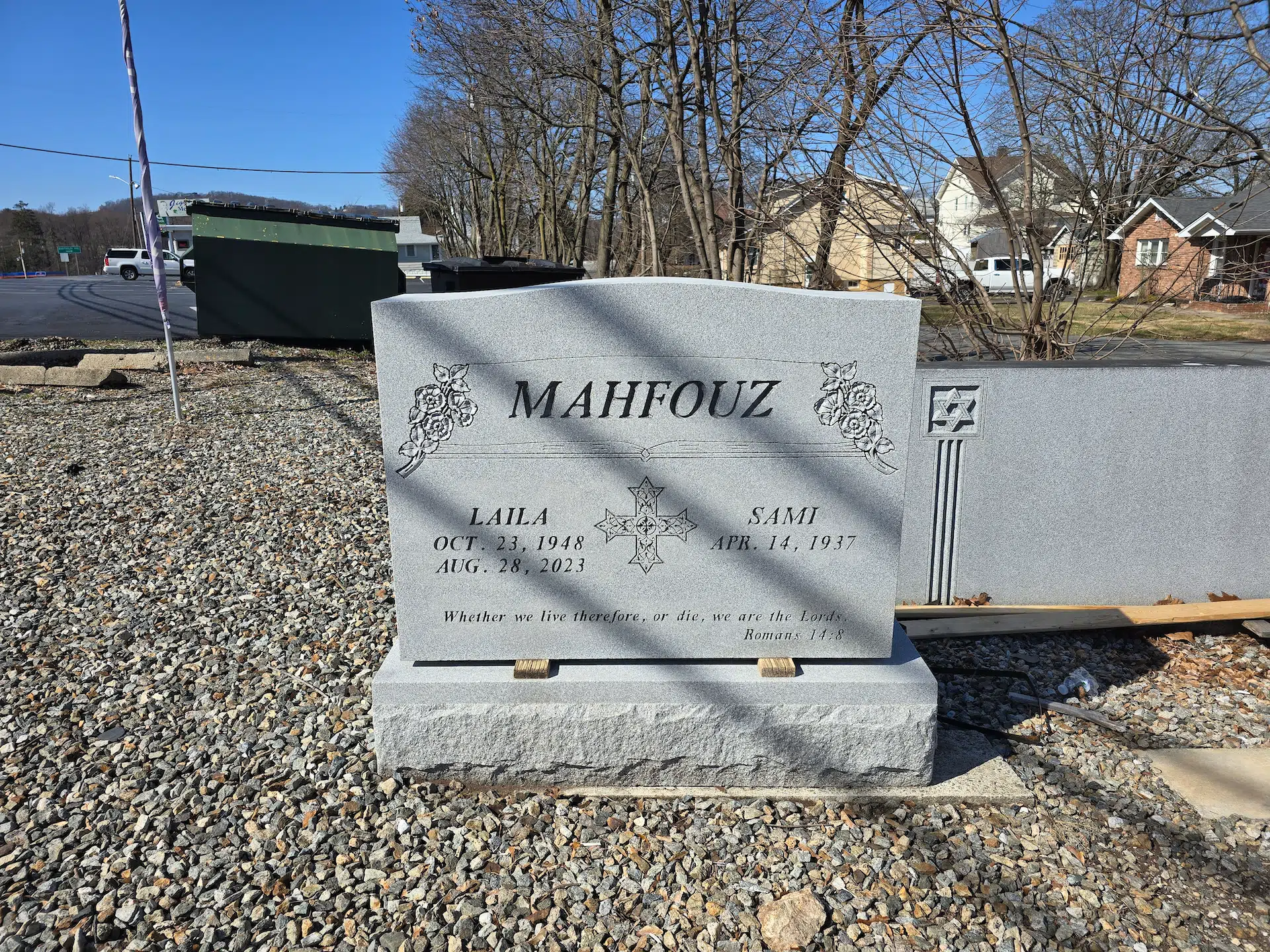 Black Granite Headstone hand-carved by Granite Memorial Guide in NJ — image 1